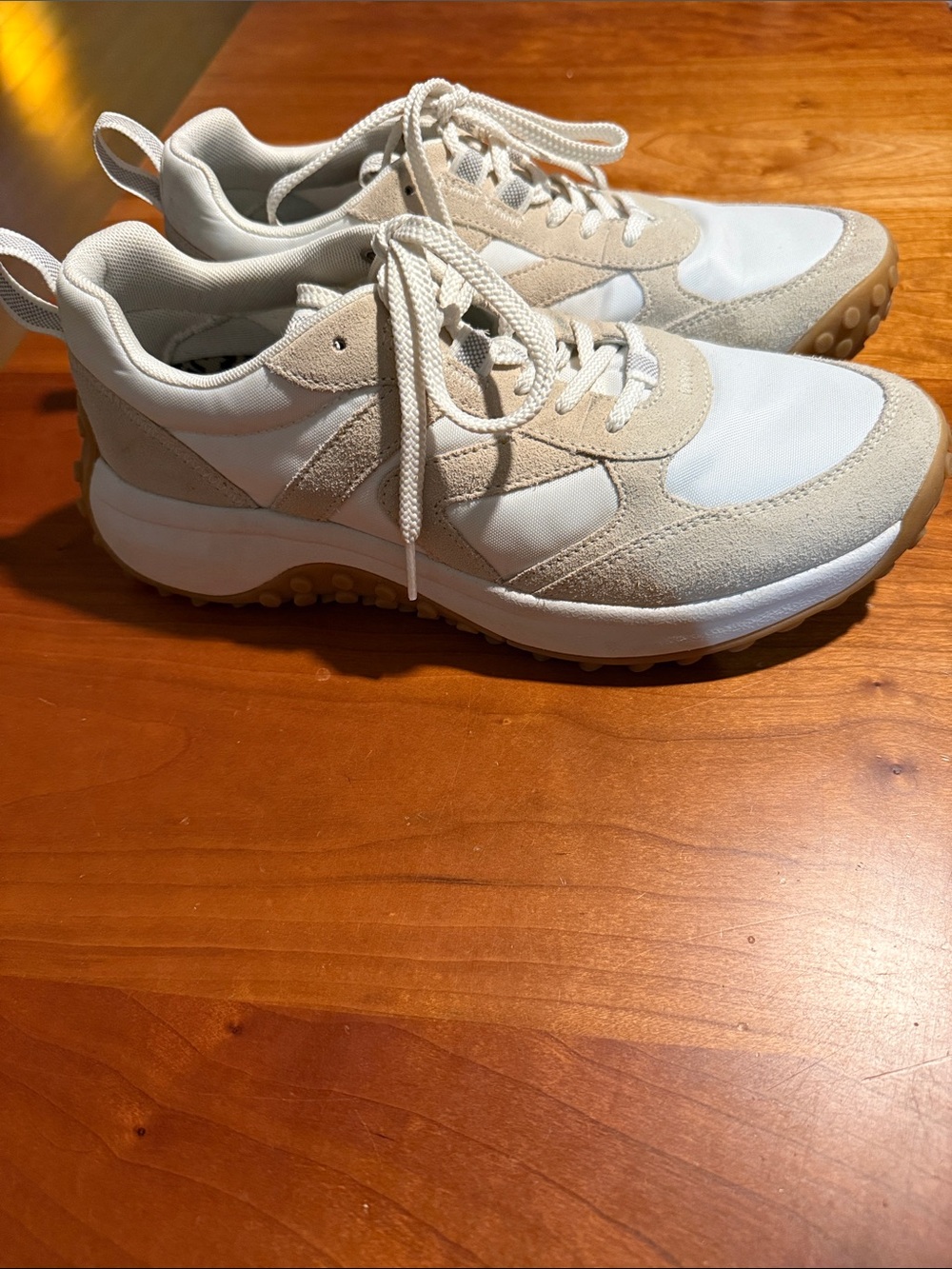 Keen Birch/Star Beige and White Casual Sneakers